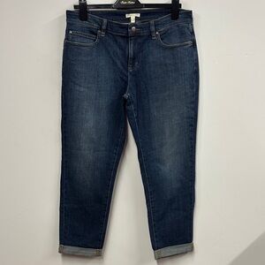 Eileen Fisher Dark Blue Ankle Jeans